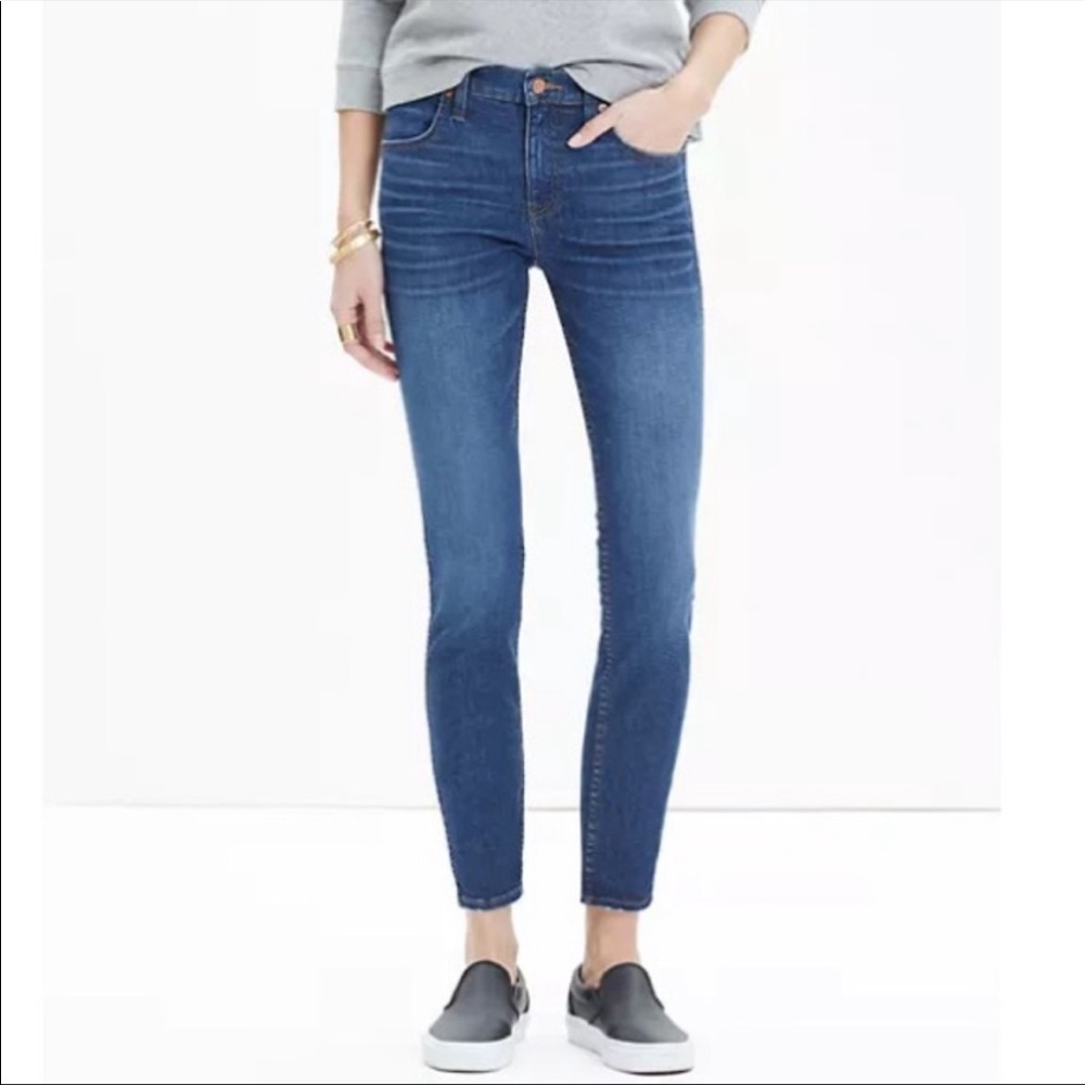 Madewell 9” High Riser Skinny Skinny Crop Jeans sz 25